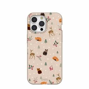 Seashell Winter Woodland iPhone 15 Pro Max Case Luxury Texture Classic Texture