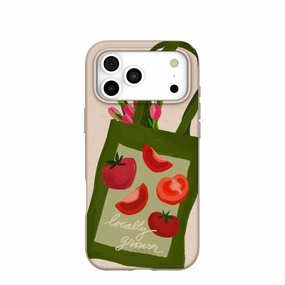 Protective Shell Design Seashell Market Tote iPhone 17 Pro Max Case