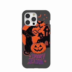 Black Spooky Szn iPhone 15 Pro Max Case High gloss
