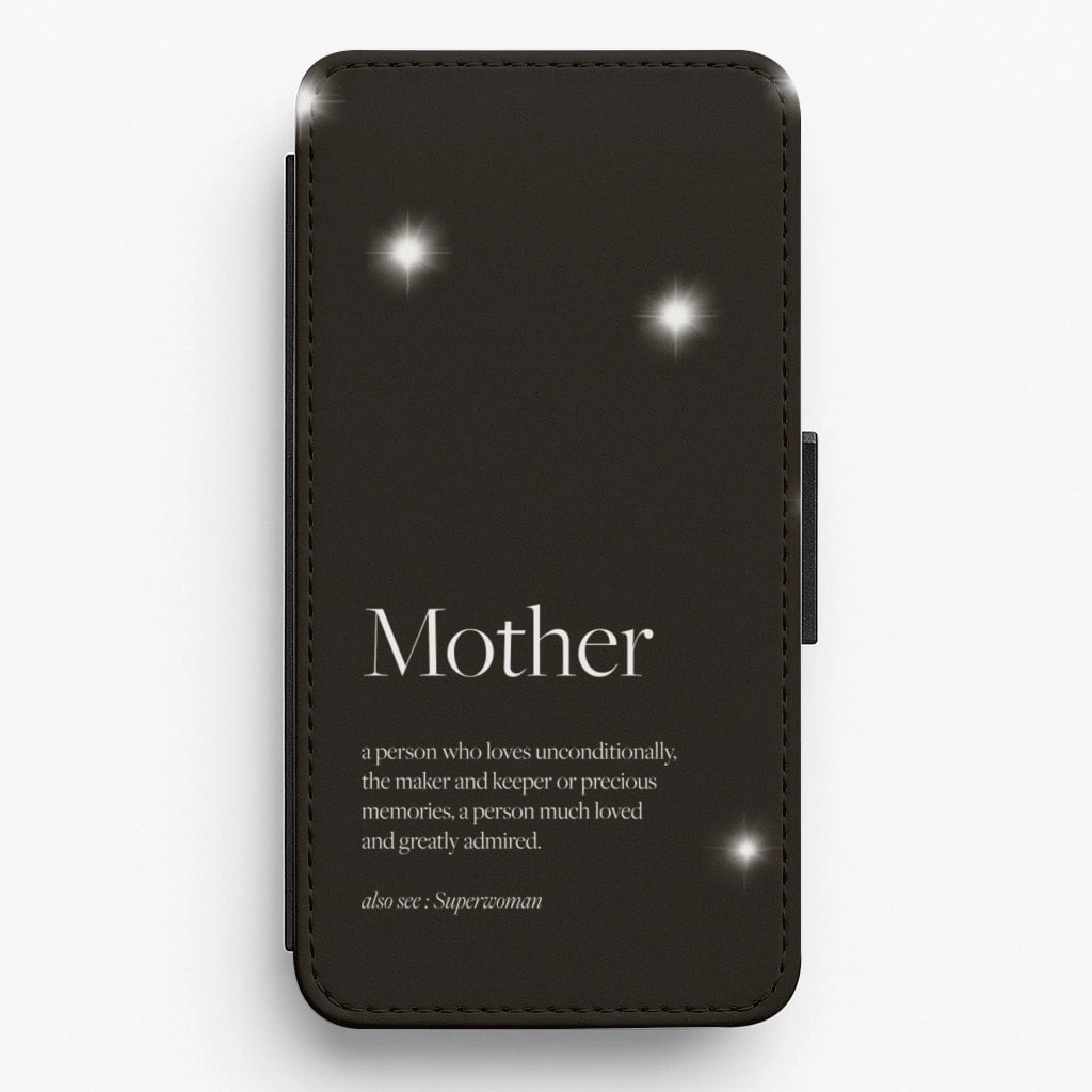 Vibrant Finish Elegant Detail Mother Definition - Mother's Day Flip / Wallet Phone Case