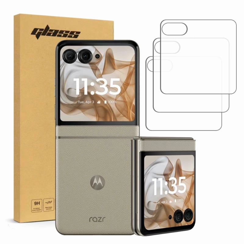 Motorola Razr 50 / Razr Tempered Glass Screen Protector 3 Per Pack Versatile Design Shock Resistant Build