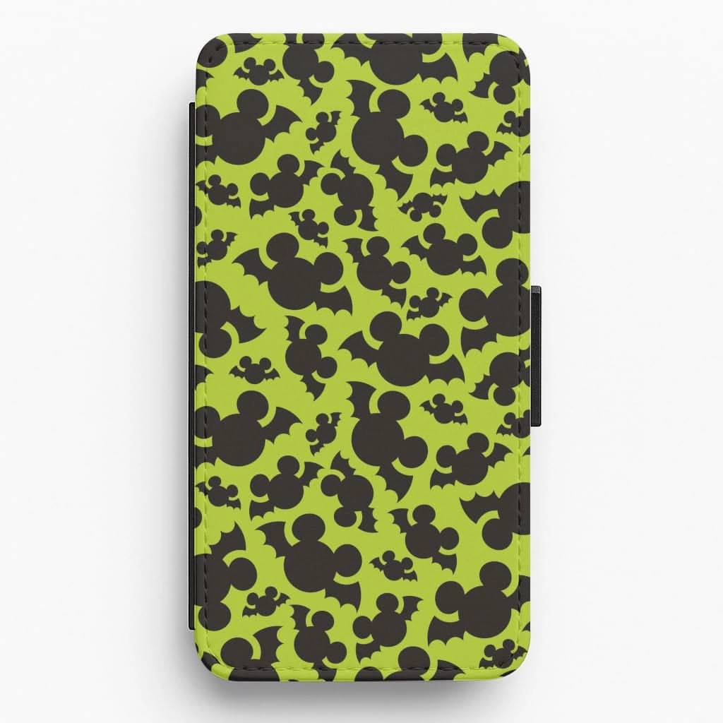 Shock Absorbing Mouse Bats Pattern Flip / Wallet Phone Case