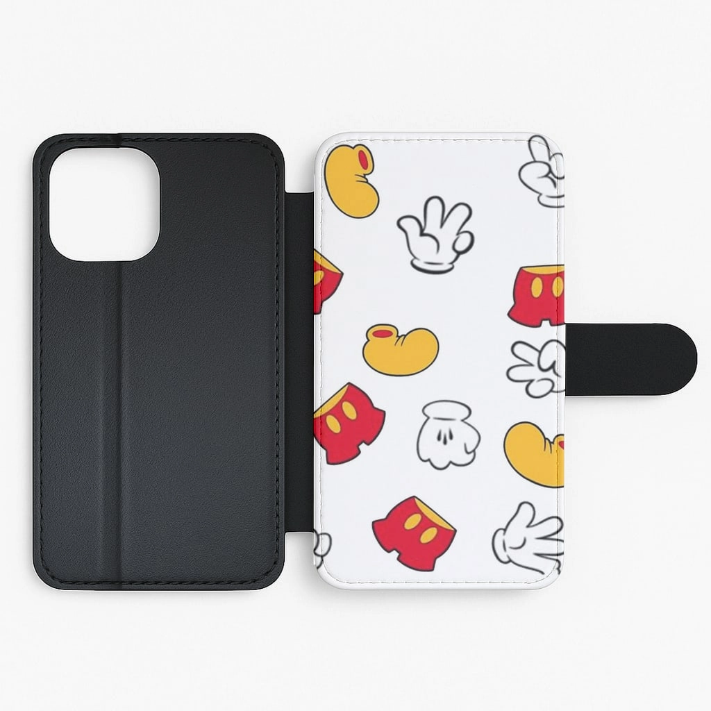 Ultra Thin Mouse Gloves, Shorts and Shoes Flip / Wallet Phone Case