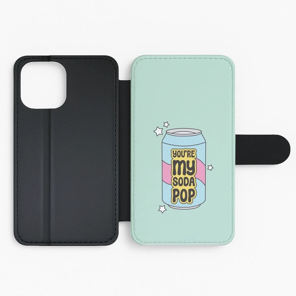 My Soda Can Flip / Wallet Phone Case Flexible Grip Texture