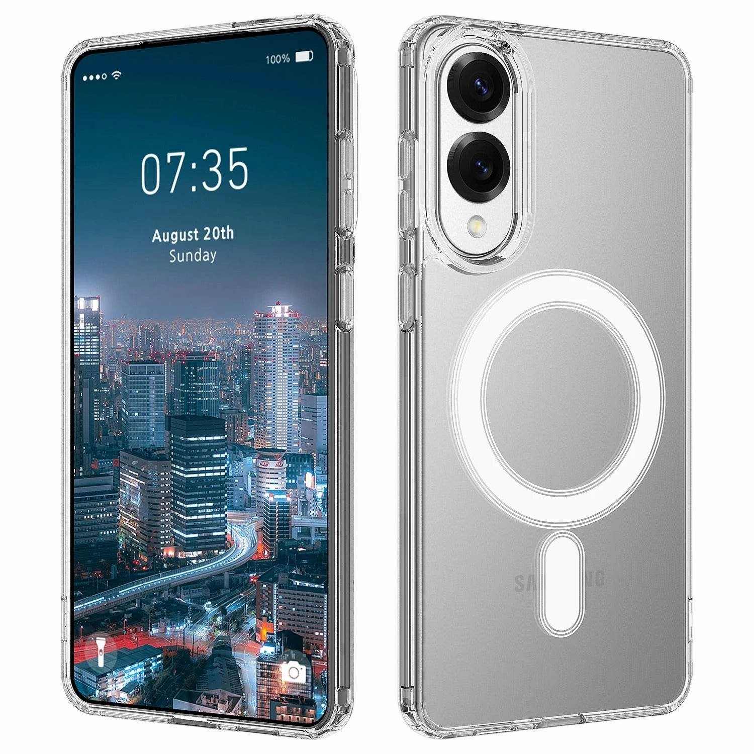 New Generation Clear Magsafe Edition Case - Samsung Polished Texture Smooth Pattern Design