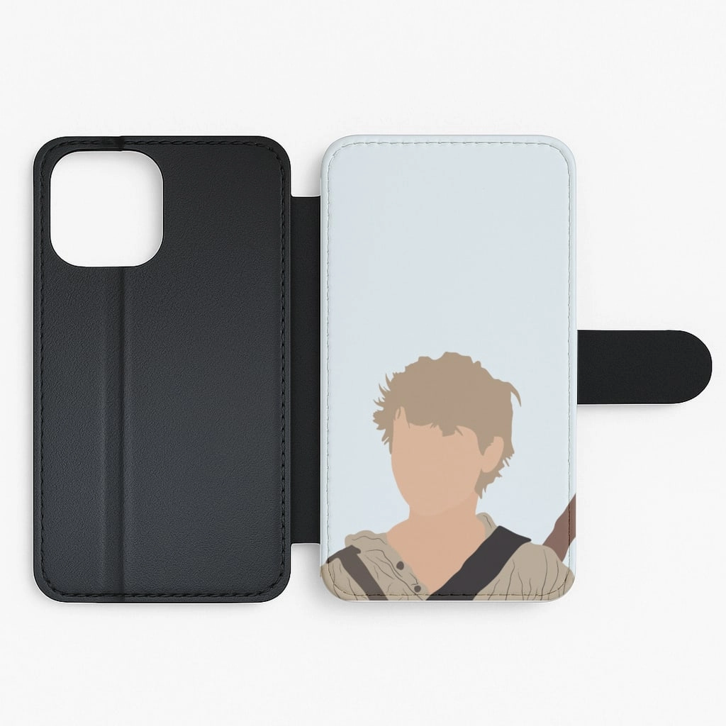 Fashion Touch Luxury Texture Finish Newt Cartoon 2 - Maze Runner Flip / Wallet Phone Case