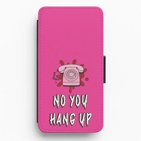 No You Hang Up Flip / Wallet Phone Case Durable Design Texture