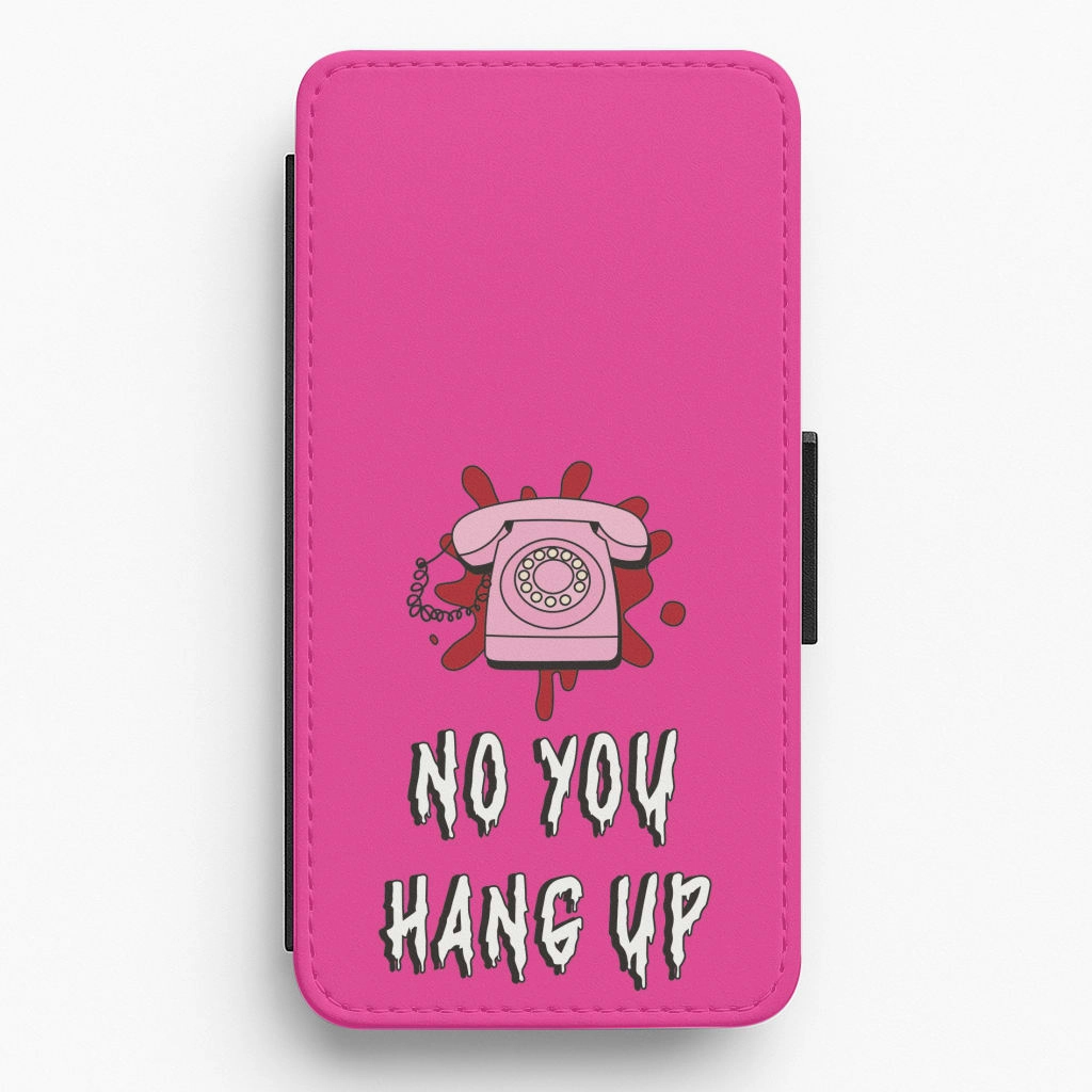 No You Hang Up Flip / Wallet Phone Case Durable Design Texture