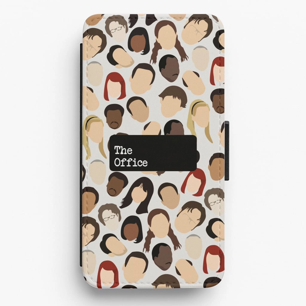 Comfort Feel Office Collage Flip / Wallet Phone Case