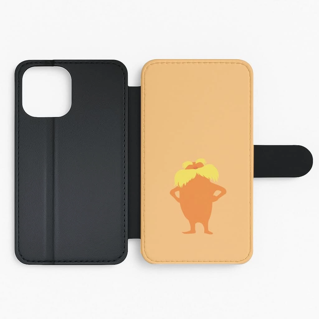 Orange Tree Creature Flip / Wallet Phone Case Soft Edge Texture