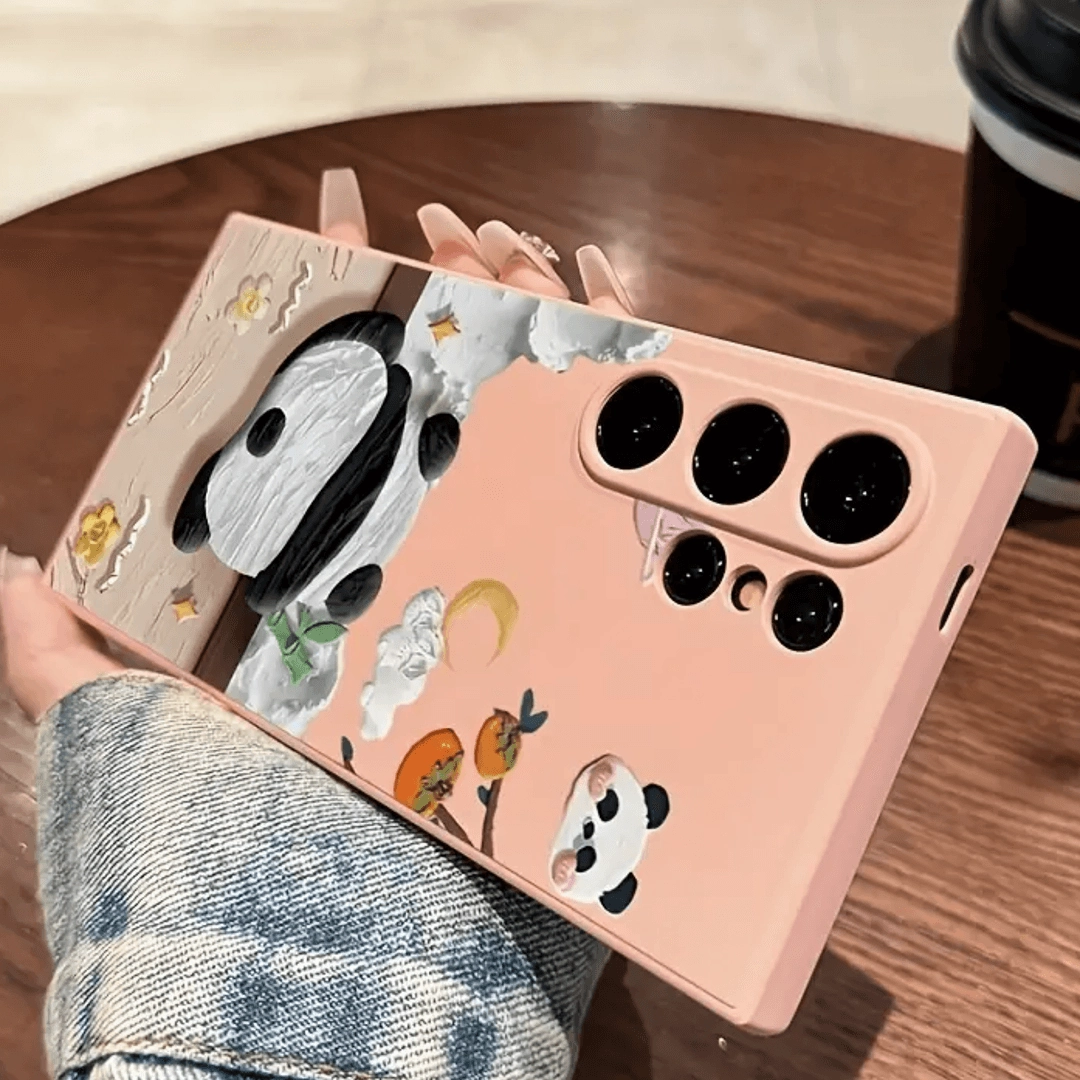 Compact Look Luxury Pattern Panda Dreamland 3D Case - Samsung