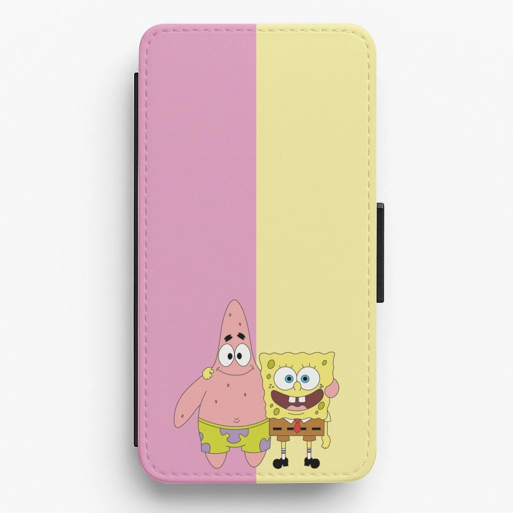 Soft Cushion Patrick And Sponge Flip / Wallet Phone Case
