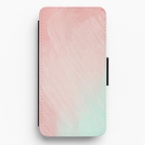 Pink Pastel Vibes Flip / Wallet Phone Case slim fit Lightweight Shell