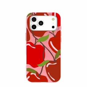 Bubblegum Pink Apple of My Eye iPhone 17 Pro Max Case Hybrid Material