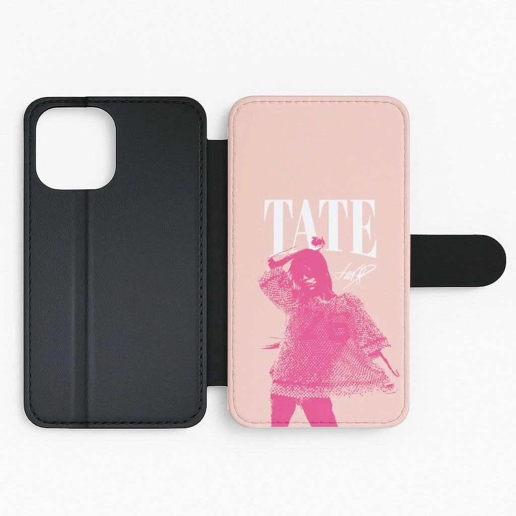 Tate Signature Flip / Wallet Phone Case Creative Texture Premium Grip