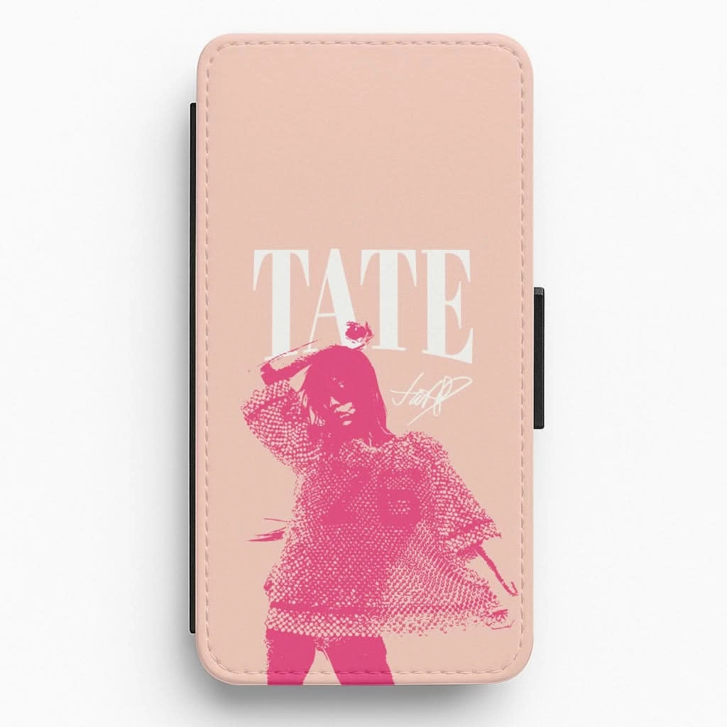 Tate Signature Flip / Wallet Phone Case Flexible Grip Texture