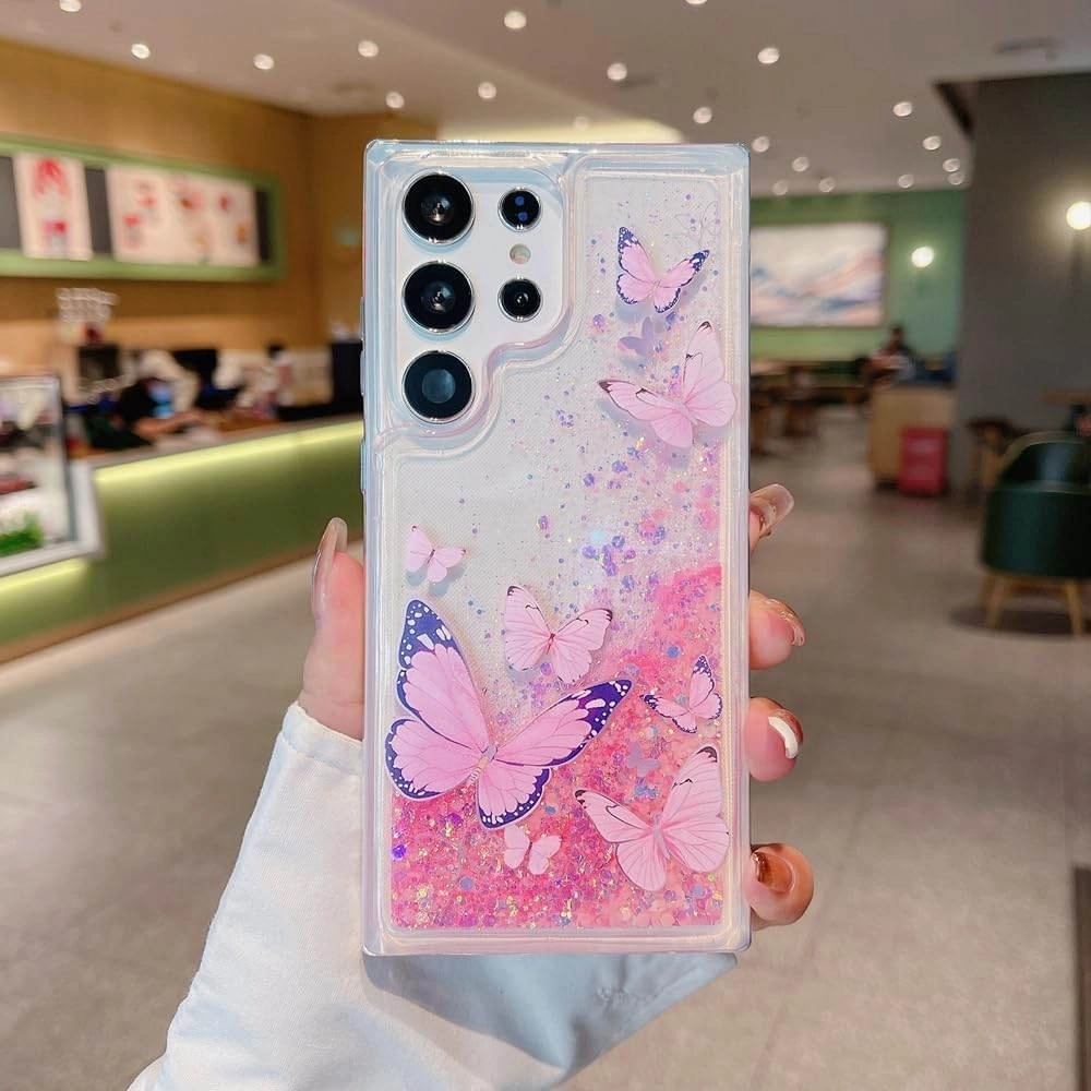 Long Lasting Butterfly Glitz Glam Phone Case - Samsung