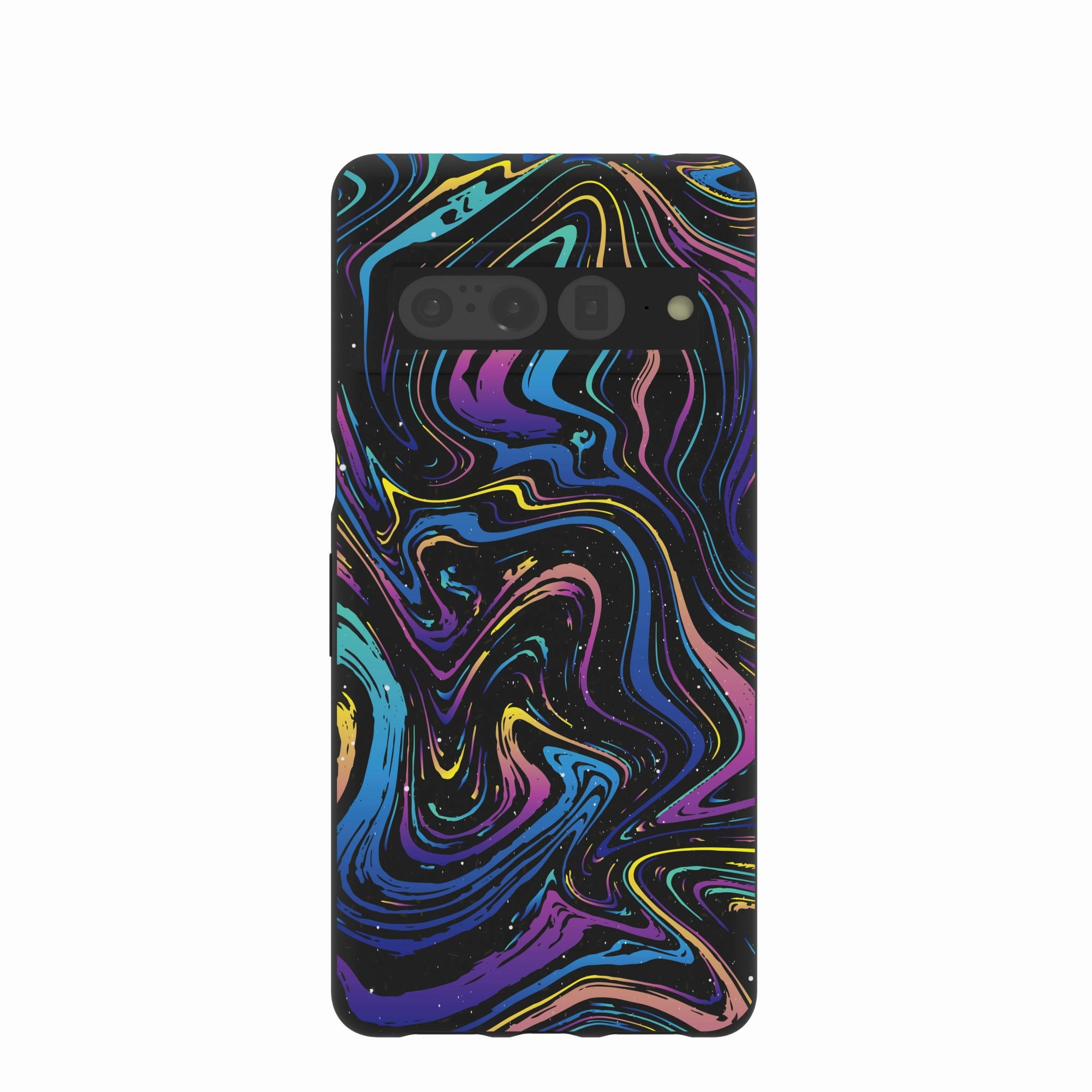 Compact Texture Black Galaxy Swirls Google Pixel 7 Pro Case