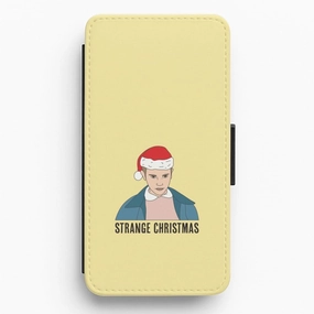 Strange Christmas  Flip / Wallet Phone Case Minimal Look Durable Surface Design