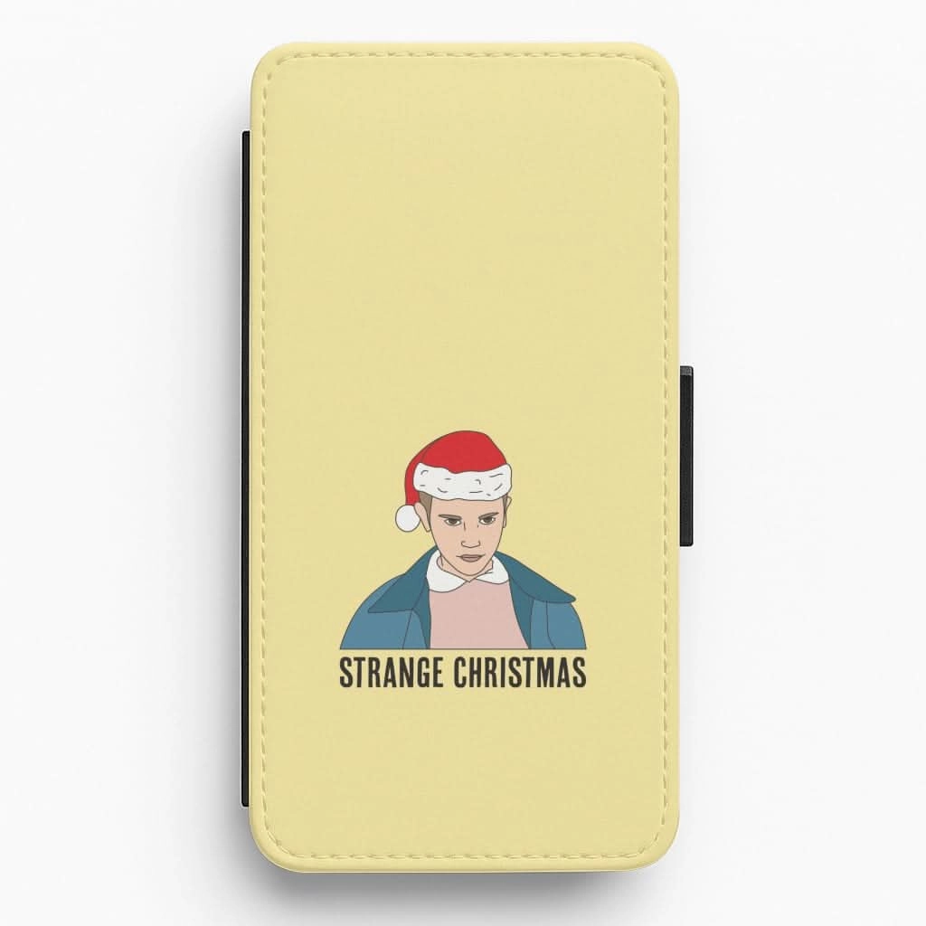 Strange Christmas  Flip / Wallet Phone Case Minimal Look Durable Surface Design