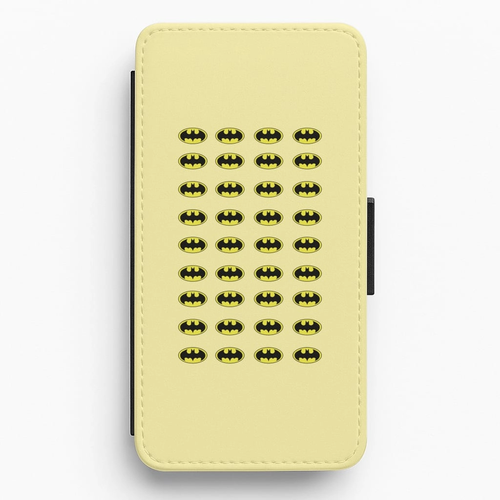 Batman Pattern Wallet Phone Case Fashion Detail
