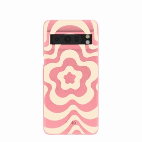 Bubblegum Pink Morning Flower Google Pixel 8 Pro Case Anti Slip