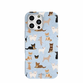 Powder Blue Chihuahua Charms iPhone 16 Pro Max Case Slim Profiled