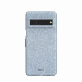 Stylish Cover Powder Blue Ebb and Flow Google Pixel 7 Pro Case