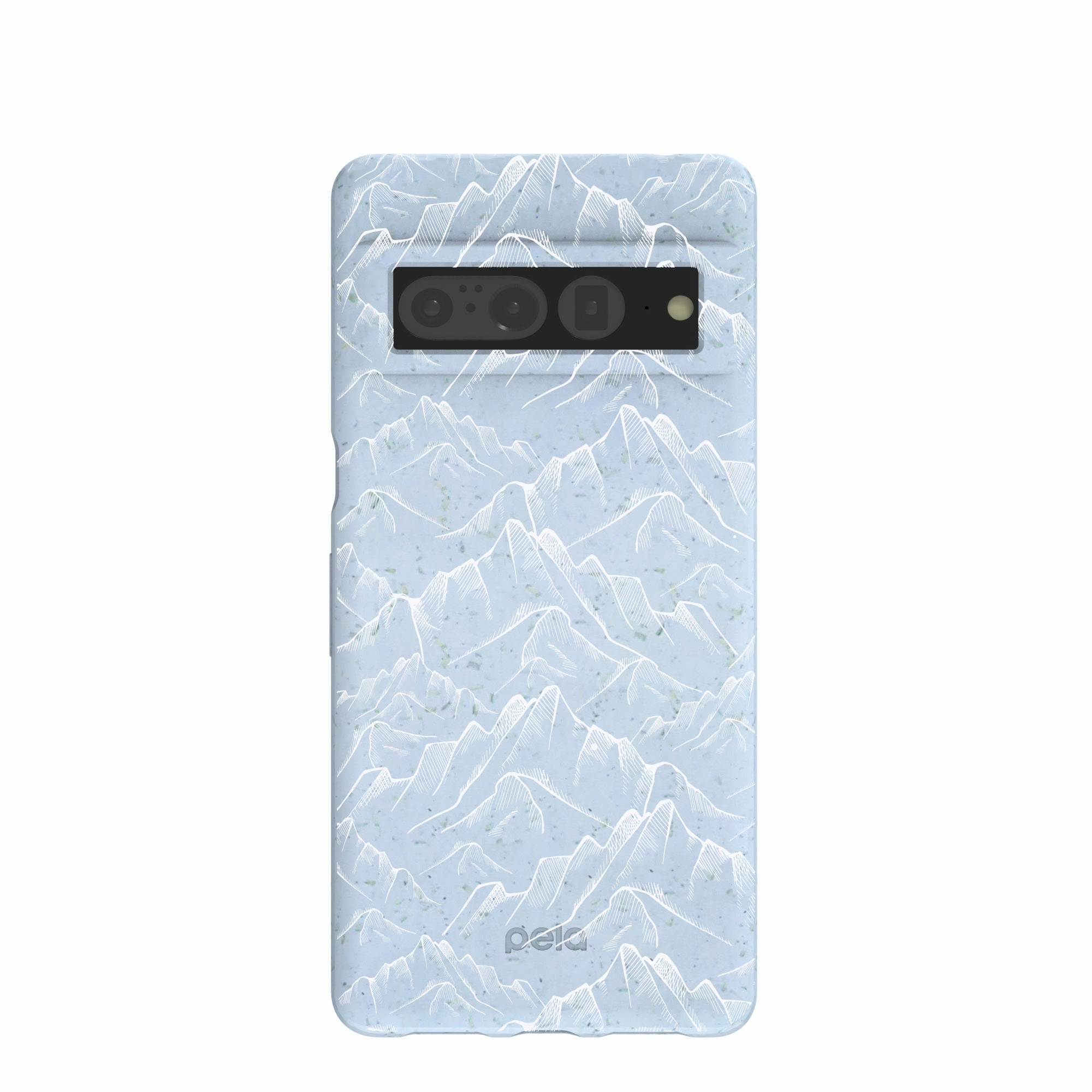 Grip Layer Handcrafted Design Powder Blue Snowy Mountains Google Pixel 7 Pro Case
