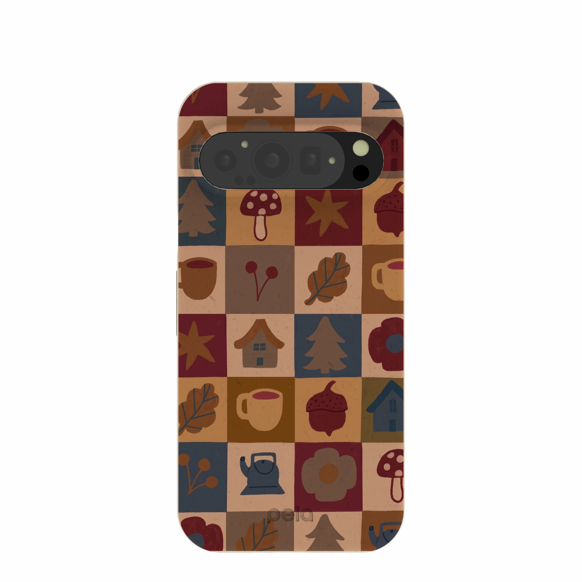 London Fog Rustic Grid Google Pixel 9/9 Pro Case Full Coverage Colorful Pattern