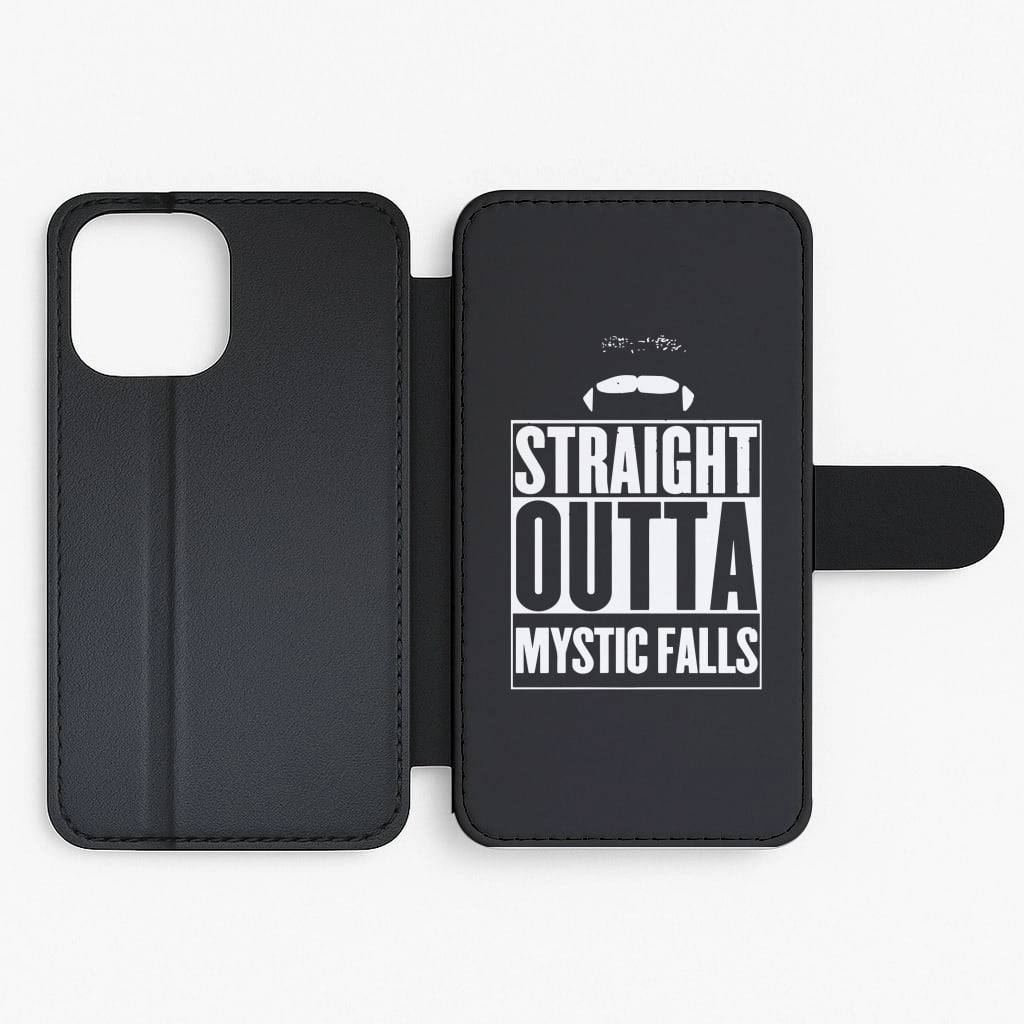 Modern Form Soft Layer Straight Outta Mystic Falls - Vampire Diaries Flip / Wallet Phone Case