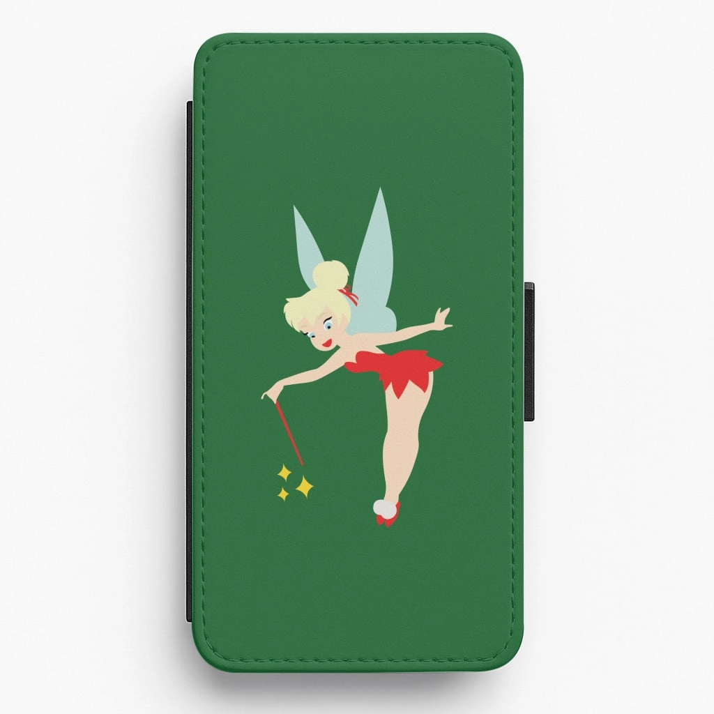 Perfect Fit Christmas Tinkerbell Flip / Wallet Phone Case