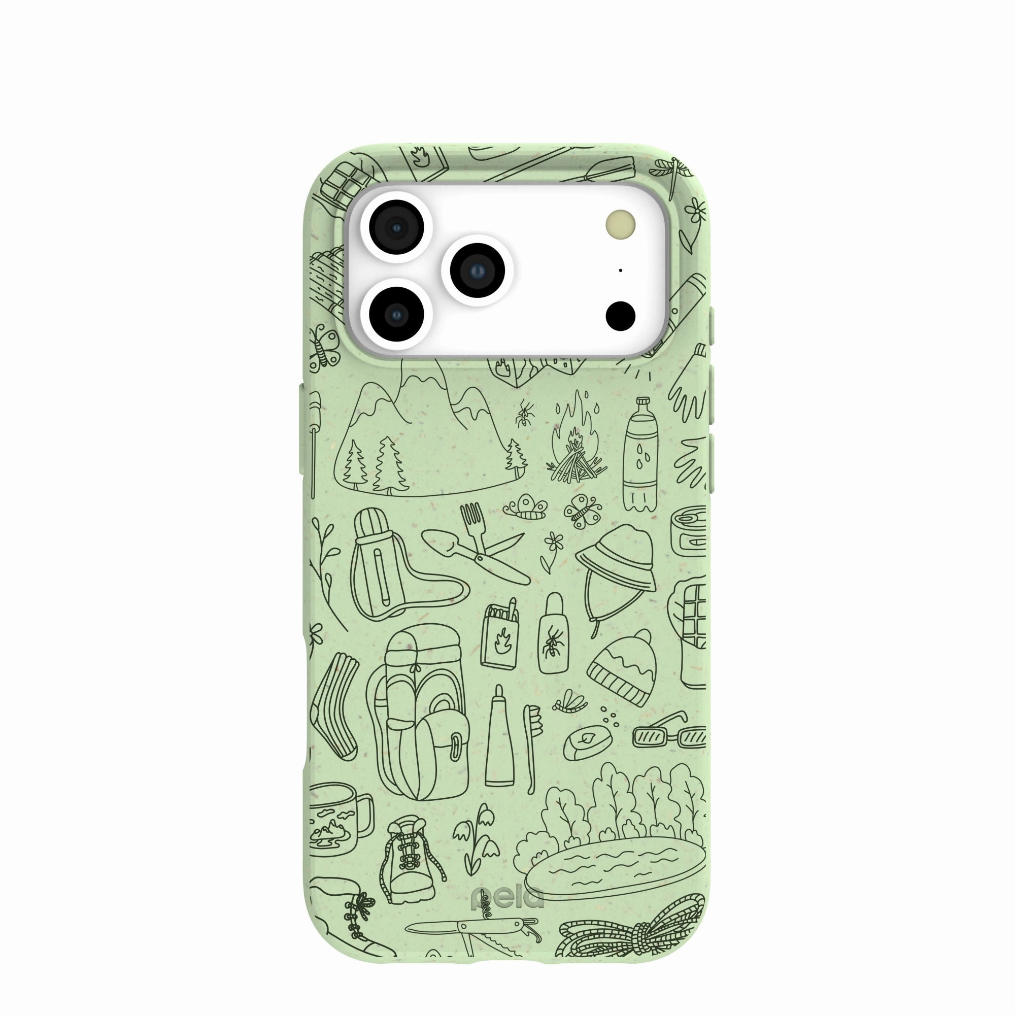Vivid Detail Sage Green Ready to Hike iPhone 17 Pro Max Case
