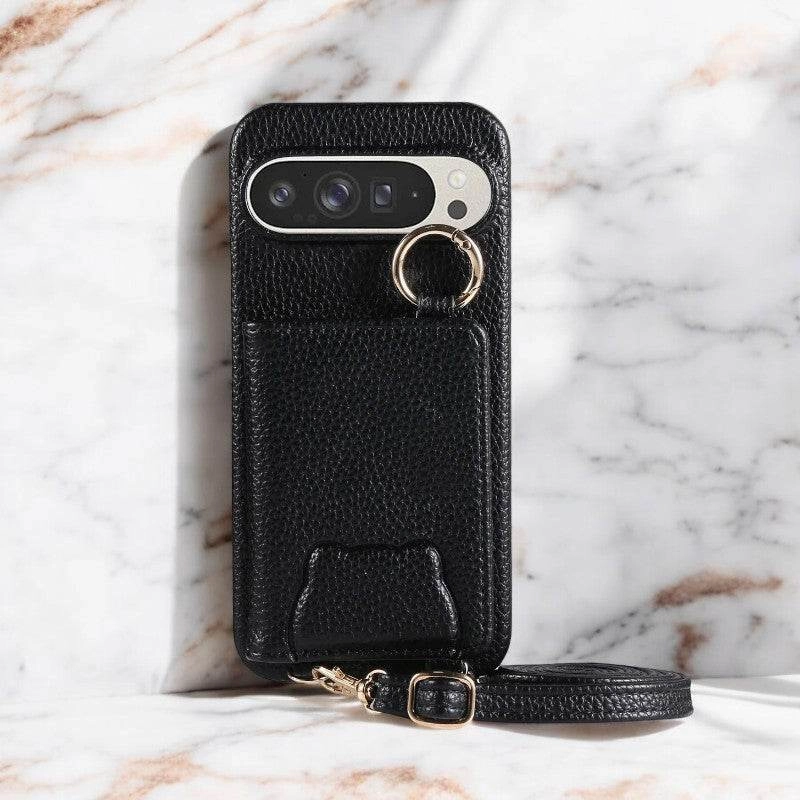 Smooth Texture Protective Craft Elegance Crossbody Leather Wallet Case - Google