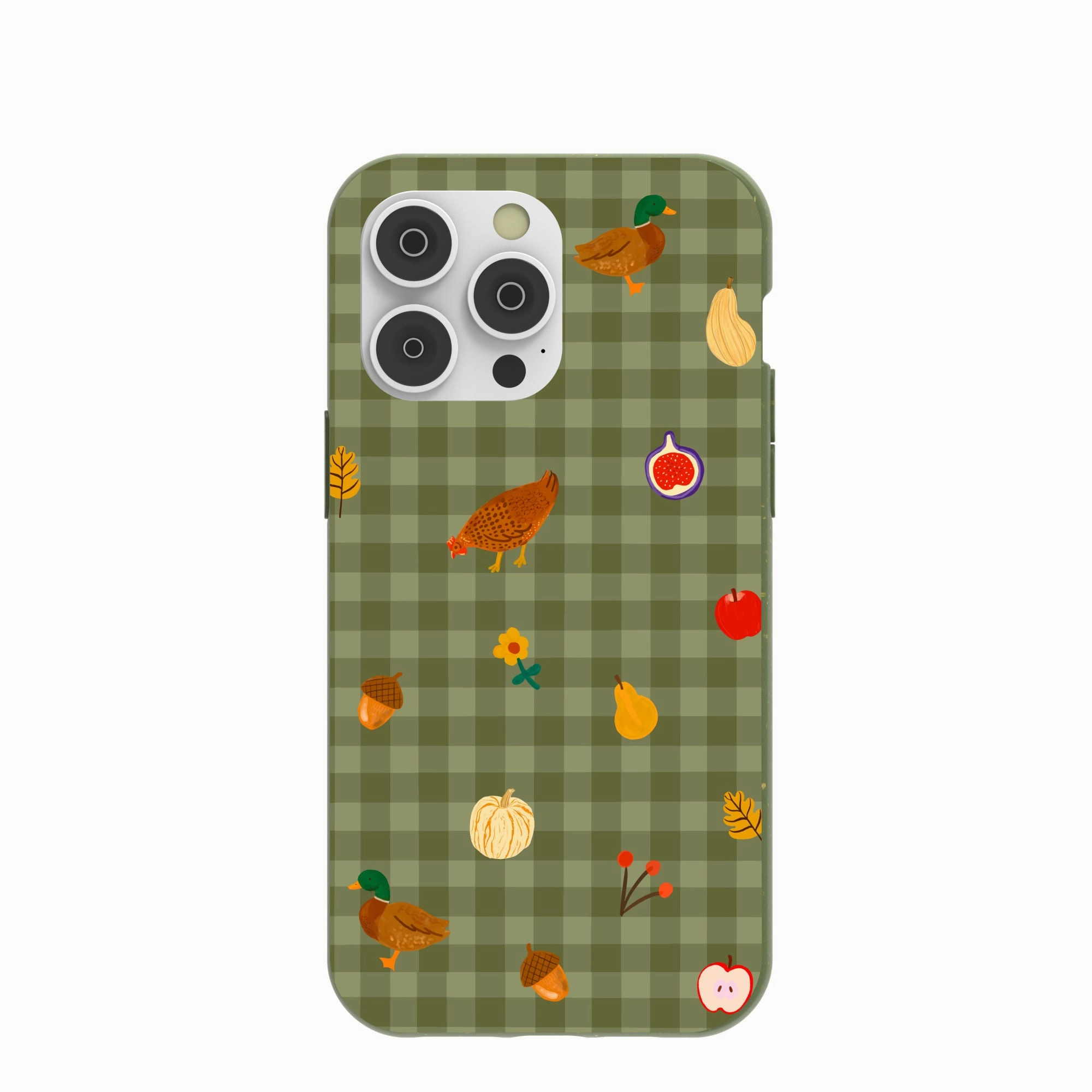 Marble finish Forest Floor Harvest Folk iPhone 14 Pro Max Case