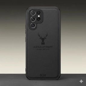 Anti Scratch Layer Scratch Proof Deer Pattern Elegance Leather Case