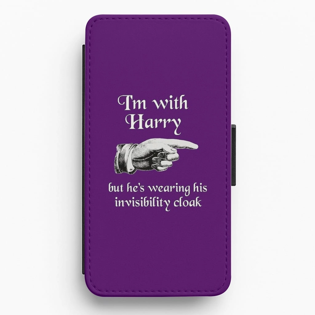 I'm With Harry Flip Wallet Phone Case High End Look Light Design