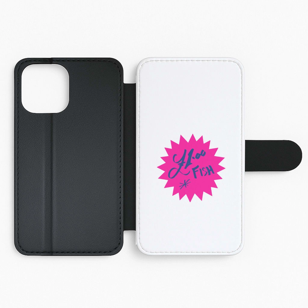 Premium Material One Pound Fish - British Pop Culture Flip / Wallet Phone Case
