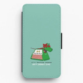 Smooth Lining K9 Festive Season - Doctor Who Flip / Wallet Phone Case