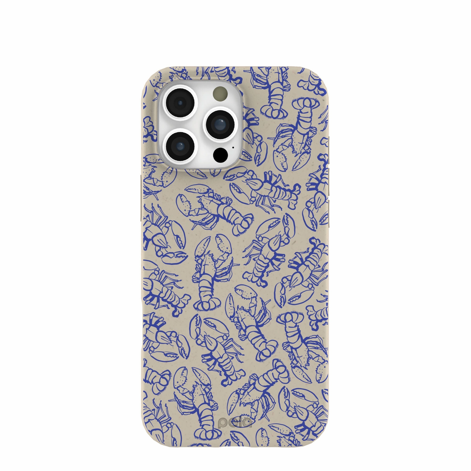 London Fog Blue Lobster iPhone 16 Pro Max Case Soft Interior