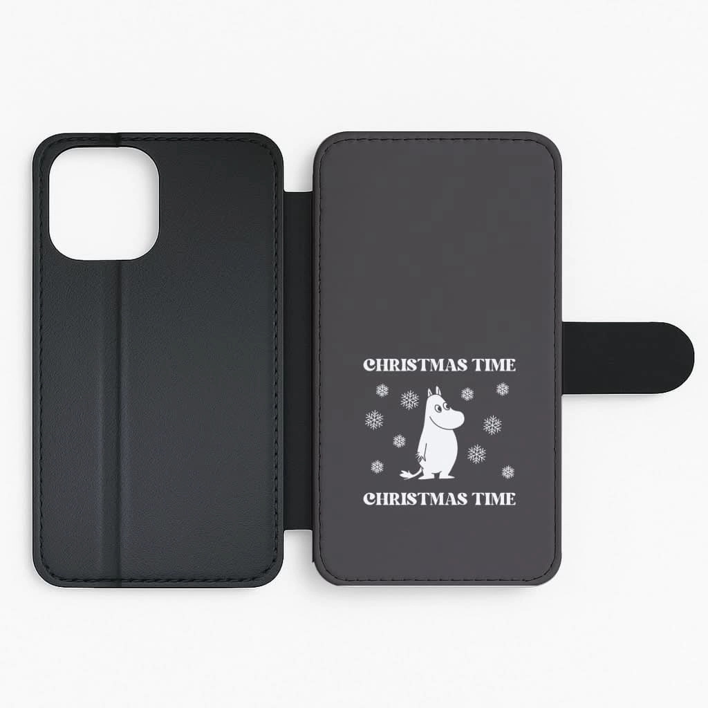 Christmas Time Moom Flip / Wallet Phone Case Durable Layer Minimal Edge