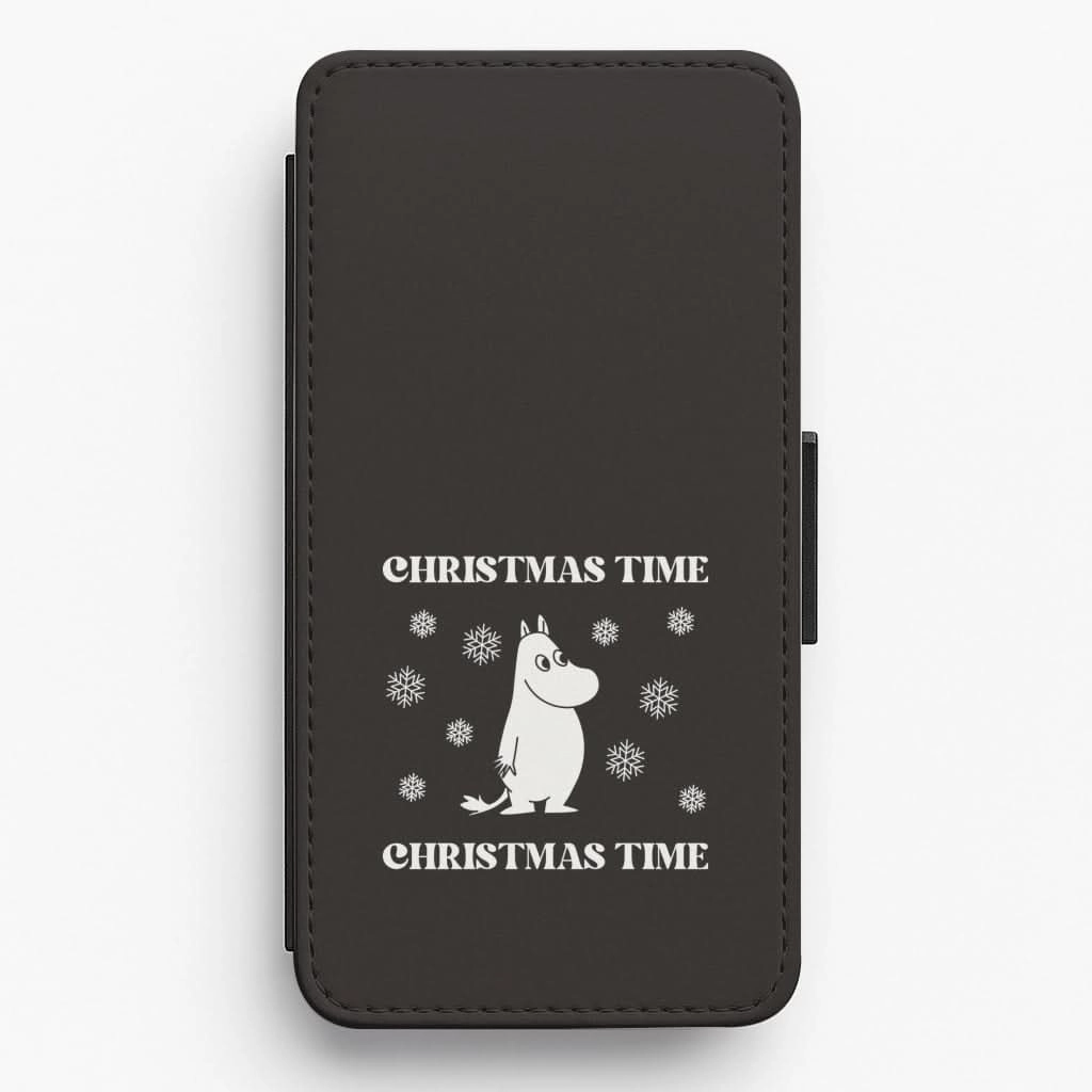 Matte Coating Premium Protection Christmas Time Moom Flip / Wallet Phone Case