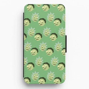 R&M Pattern Flip / Wallet Phone Case slim fit Comfort Texture