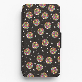 Classic Style Rainbow Discoballs Flip / Wallet Phone Case