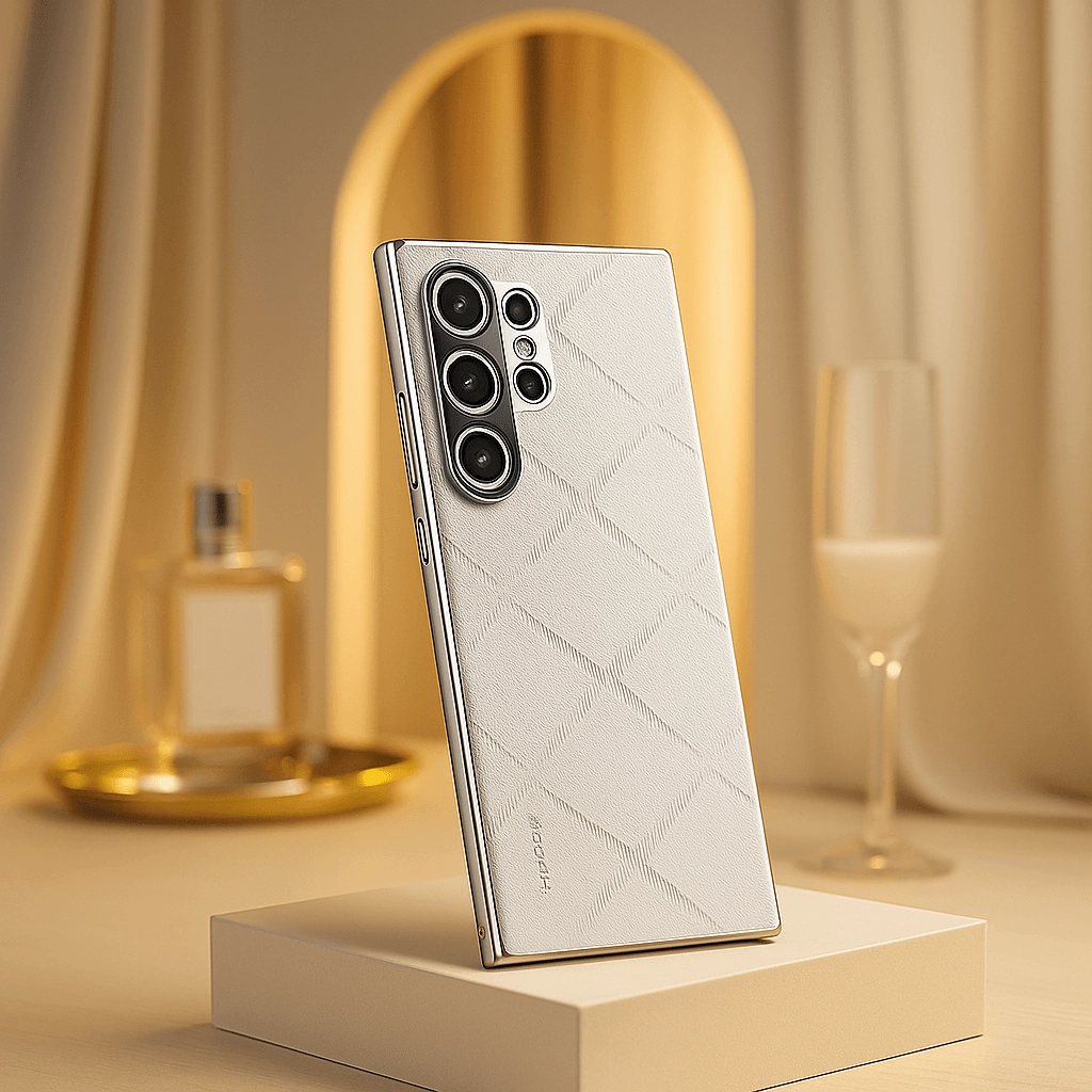 Classy High-End Leather Business Case - Samsung Protective Material