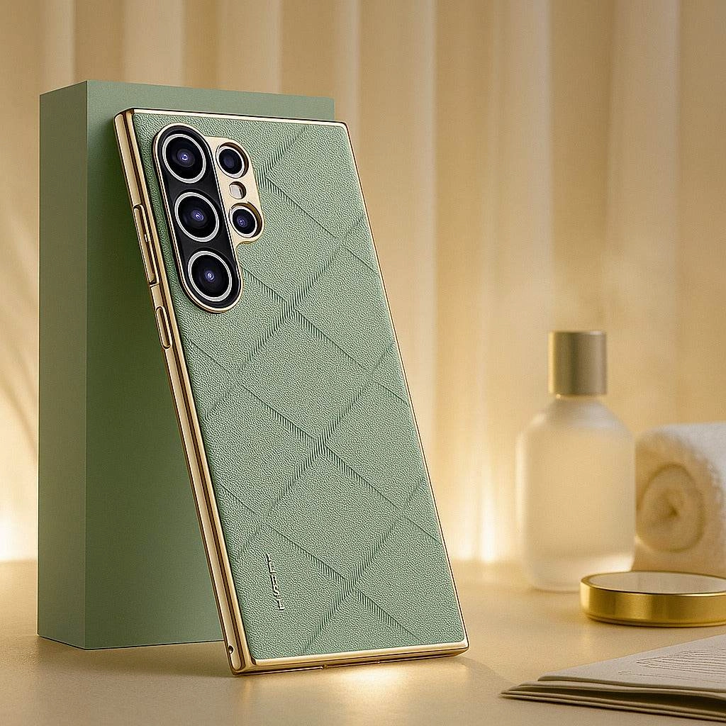 Modern Accent Daily Carry Classy High-End Leather Business Case - Samsung