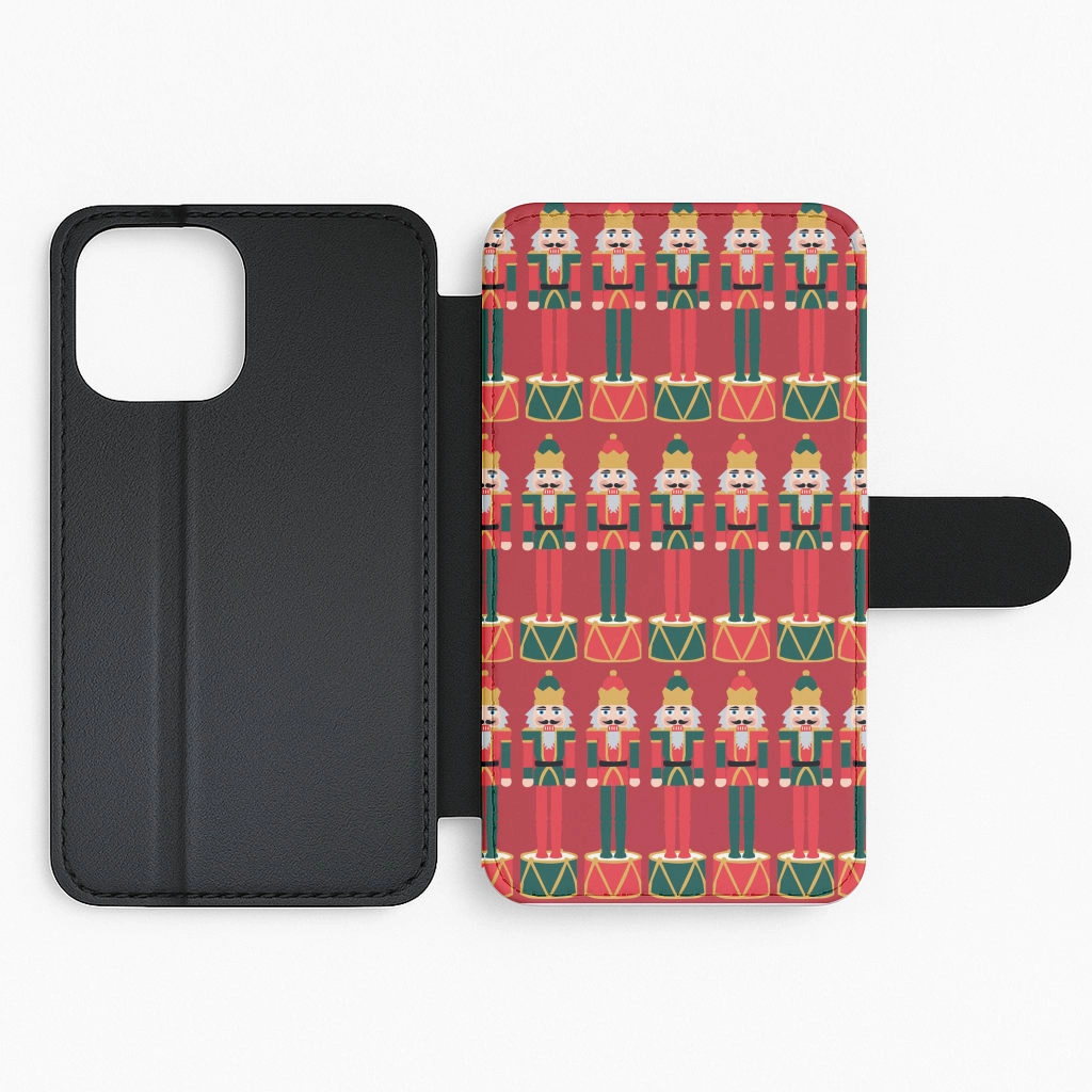 Protective Look Protective Shell Design Nutcracker - Christmas Patterns Flip / Wallet Phone Case