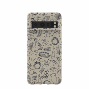 Colorful Design Ergonomic form London Fog Mediterranean Moments Google Pixel 8 Pro Case