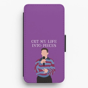 Soft Edge Texture Smooth Touch Cut My Life Into Pieces Karaoke Flip / Wallet Phone Case