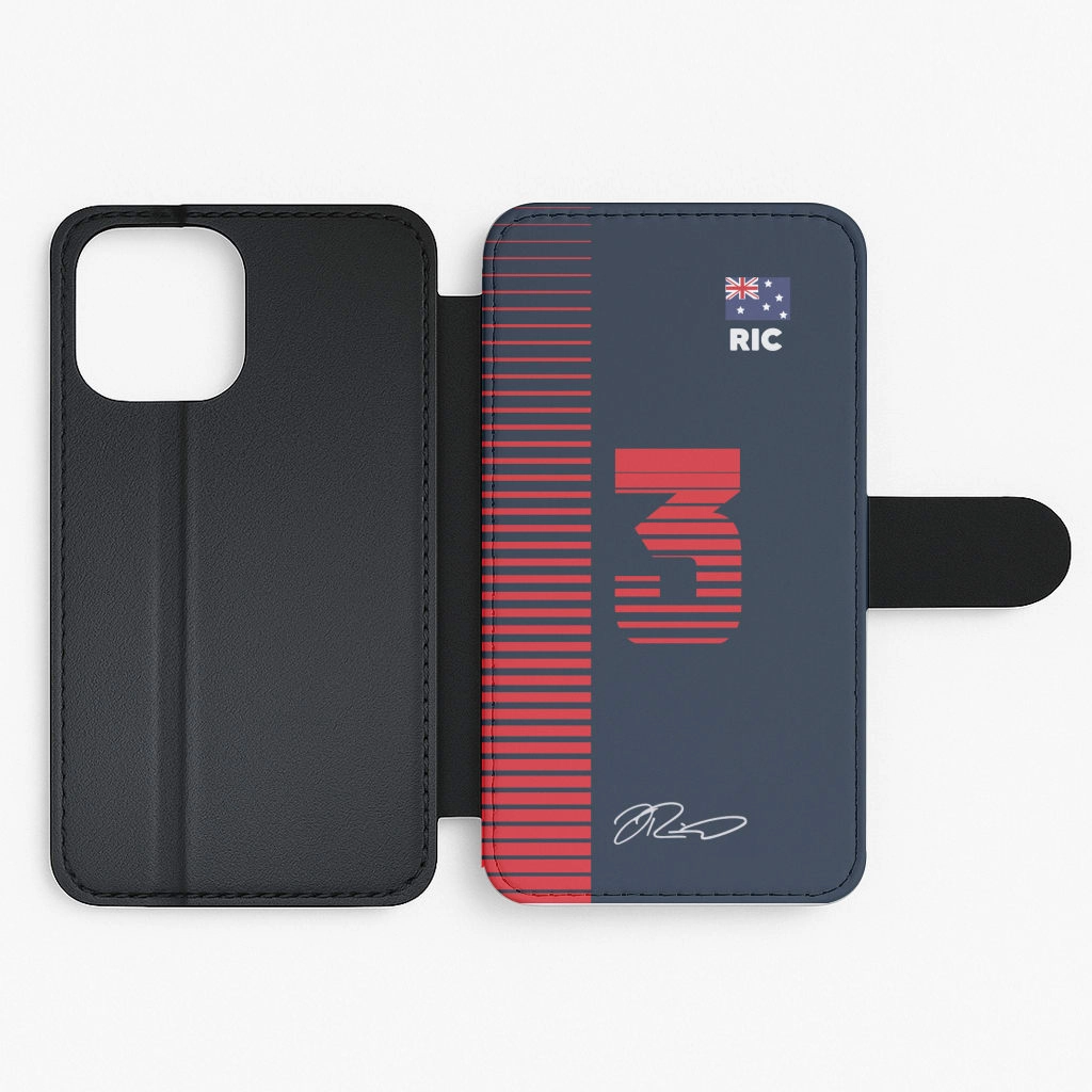 Ricciardo - F1 Flip / Wallet Phone Case Comfort Edge Texture